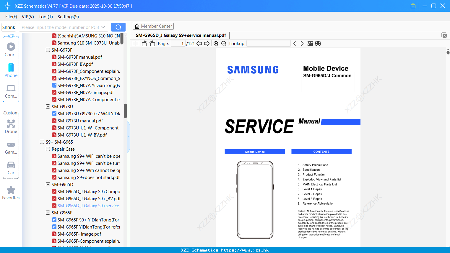 Samsung SM-G965D_J Galaxy S9+service Manual
